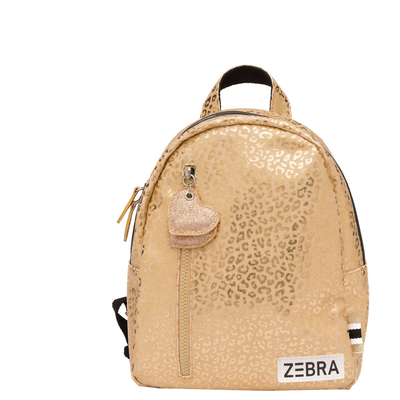 Zebra Trends Girls Rugzak S gold metallic leo