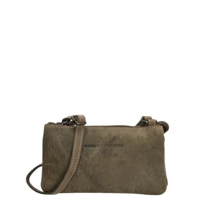 Hide & Stitches Idaho Voyage Schoudertas olijfgroen