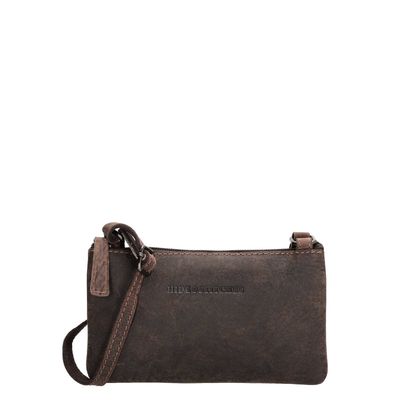 Hide & Stitches Idaho Voyage Schoudertas donkerbruin