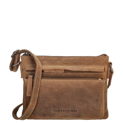 Hide & Stitches Idaho Celestial Schoudertas bruin
