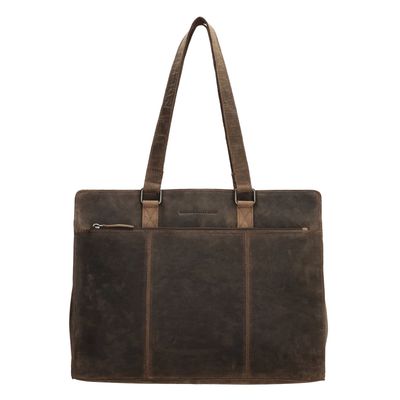 Hide & Stitches Idaho Eclipse Laptoptas donkerbruin