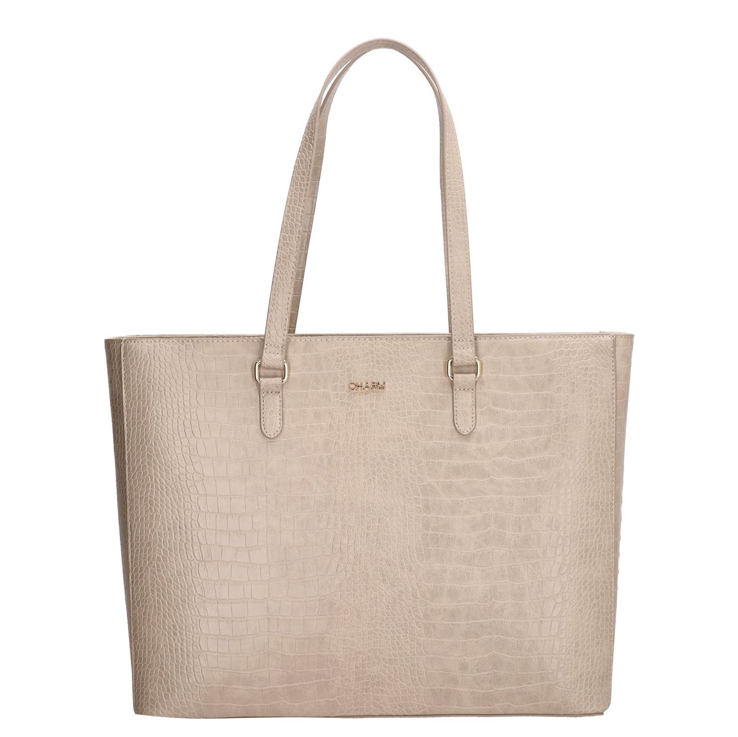 Charm London Midwood shopper grijs en taupe