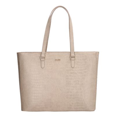 Charm London Midwood Shopper 15.6 inch laptopvak light taupe