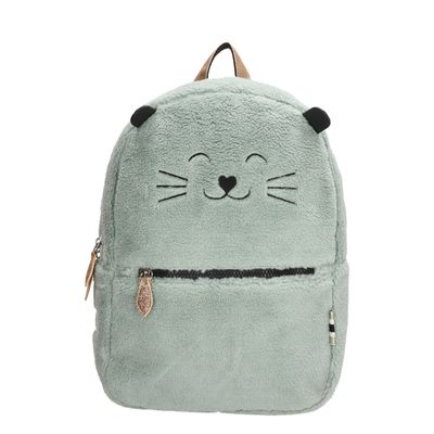 Zebra Trends Girls Rugzak Teddy Cat mint