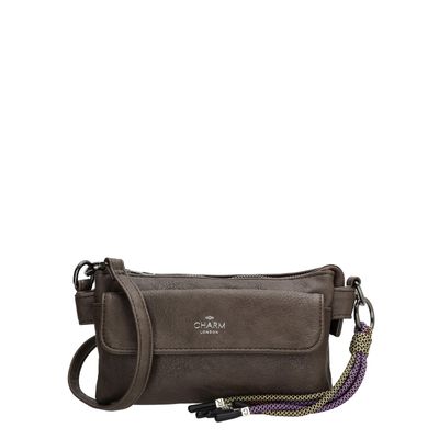 Charm London Tottenham Schoudertas darkbrown