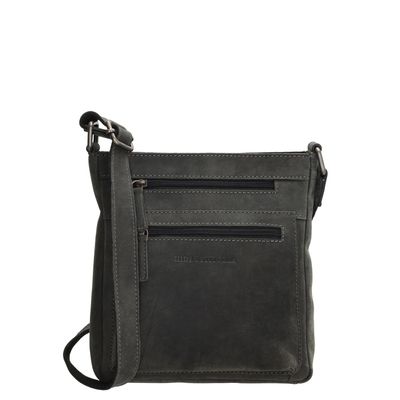 Hide & Stitches Idaho Dusk Schoudertas zwart
