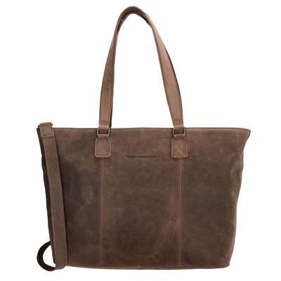 Hide & Stitches Idaho Ripple Handtas donkerbruin