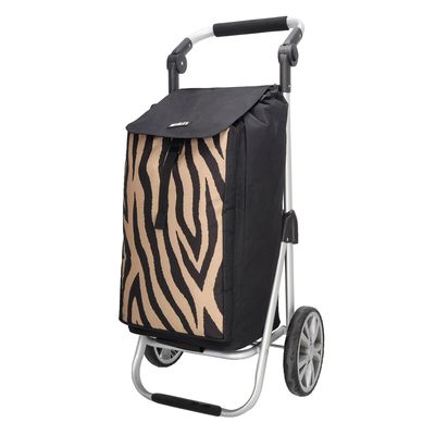 Beagles Alberic Shopping Trolley zebra brown