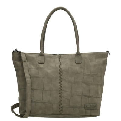 Zebra Trends Mirjam Shopper olijfgroen