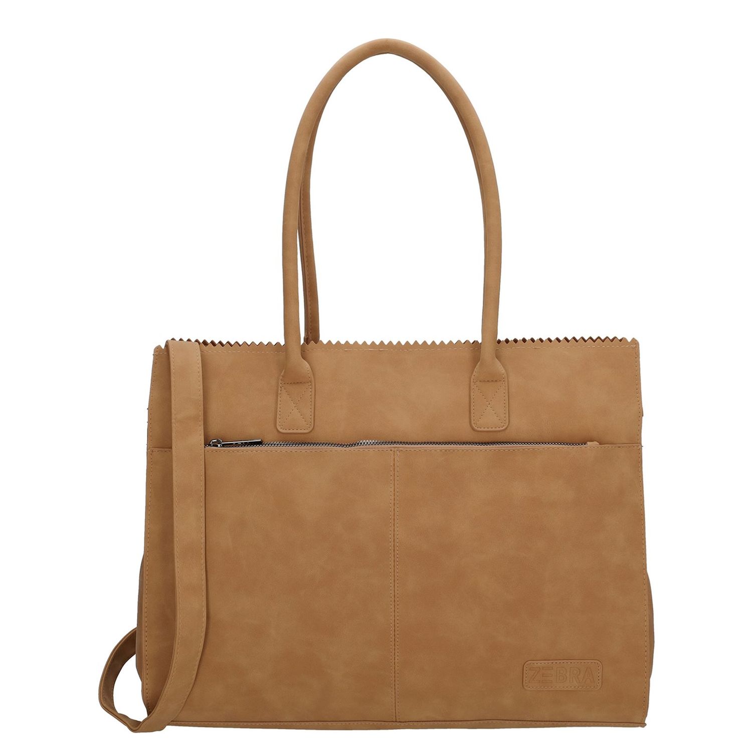 Zebra Trends Laptoptas / Werktas / Aktetas Dames - 15.6 inch - Noa - Licht Bruin