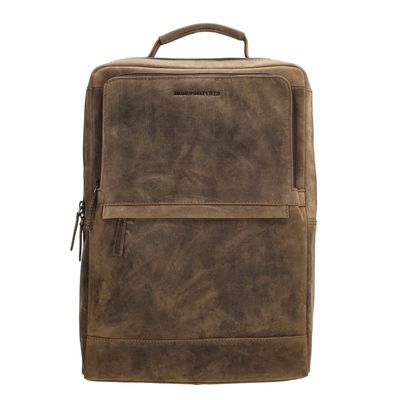 Hide & Stitches Idaho Rustic Rugzak donkerbruin