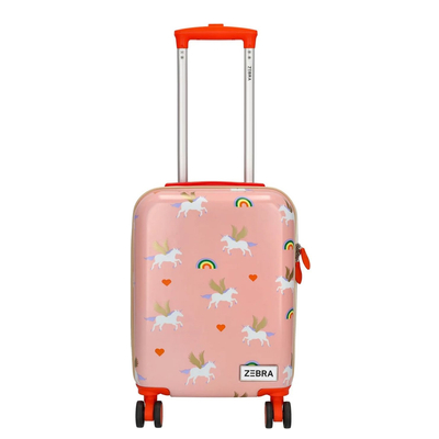 Zebra Trends Travel Kinderkoffer roze