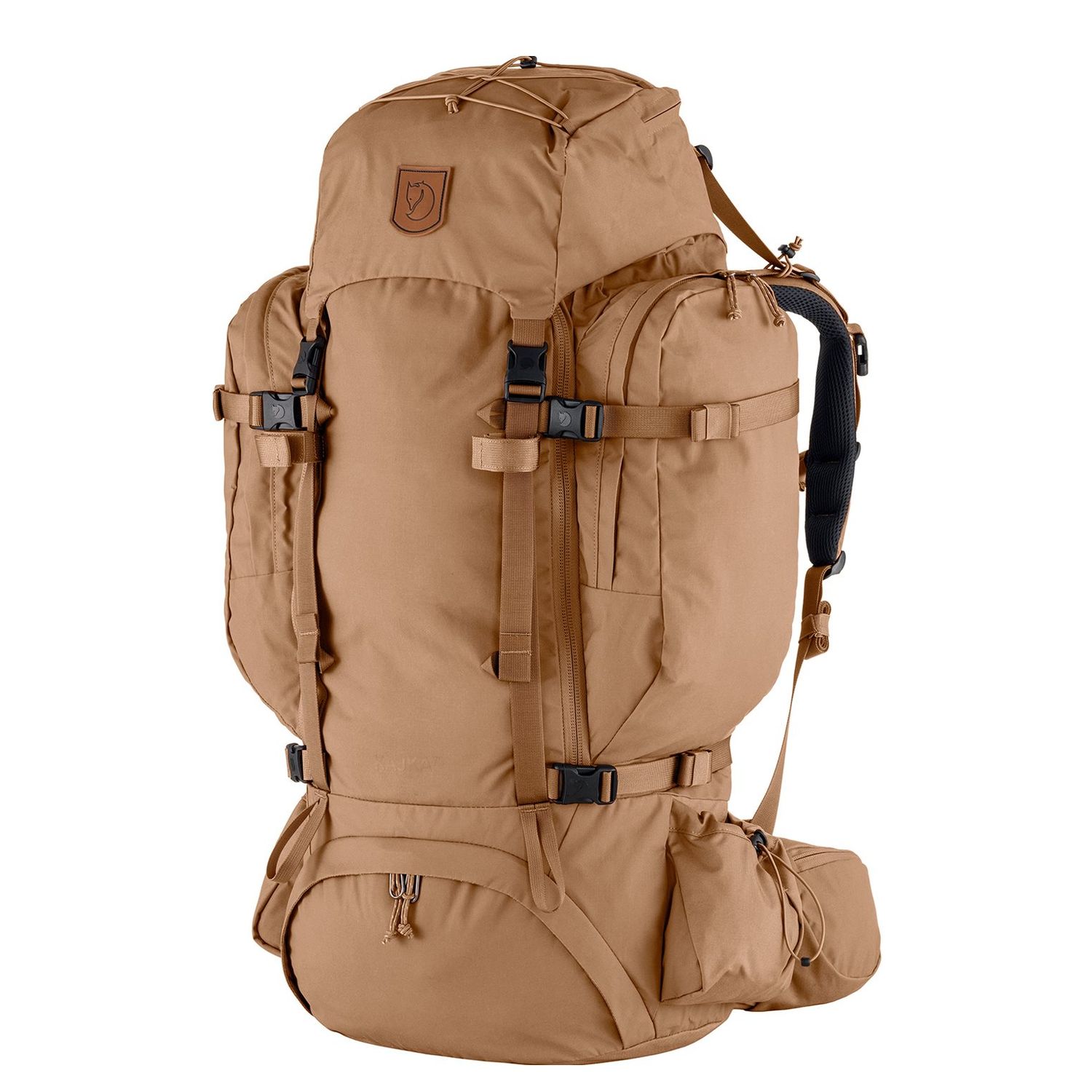 Fjällräven Kajka rugzak khaki, grijs en taupe