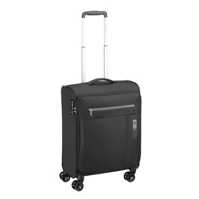 Roncato Lite Soft 4 Wheel Cabin Trolley nero fumo