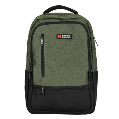 Enrico Benetti Hamburg 15" Laptop Backpack olijfgroen