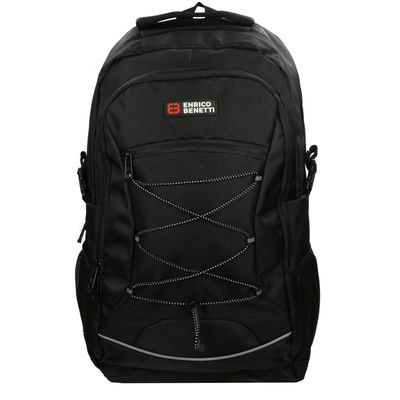 Enrico Benetti Yellow Stone 17'' Laptop Rugzak zwart