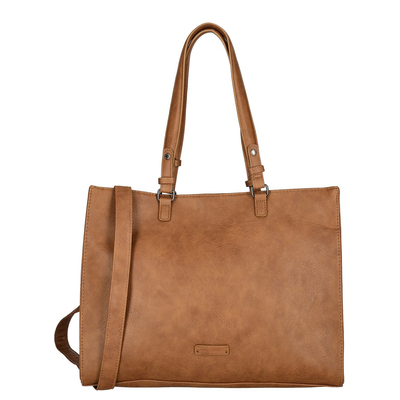 Enrico Benetti Lily Handbag 15" cognac