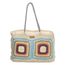 PE Florence Natural Life Schoudertas licht natuur turquoise