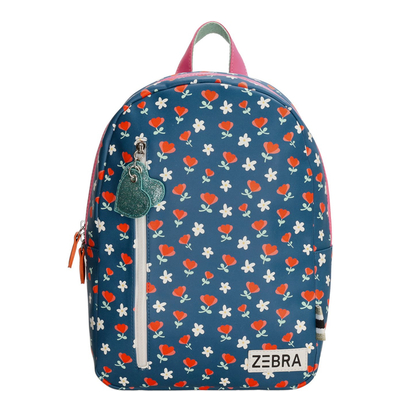 Zebra Trends Flower Rugzak blauw