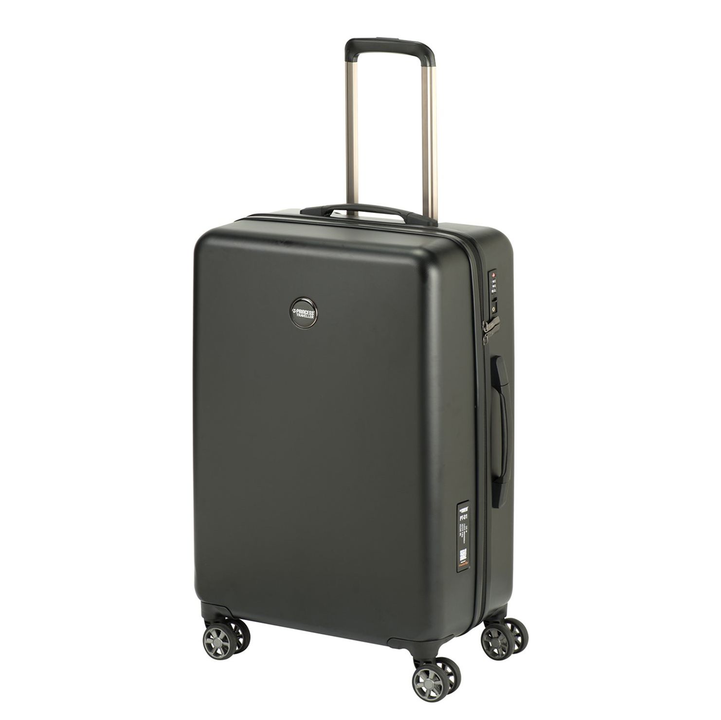 Princess Traveller PT-01 Deluxe Medium Trolley pitch black