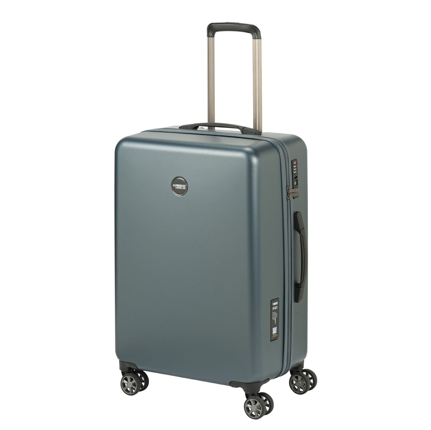 Princess Traveller PT-01 Deluxe Medium Trolley platinum blue