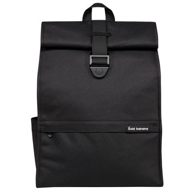 Bold Banana Roll Top Backpack big black