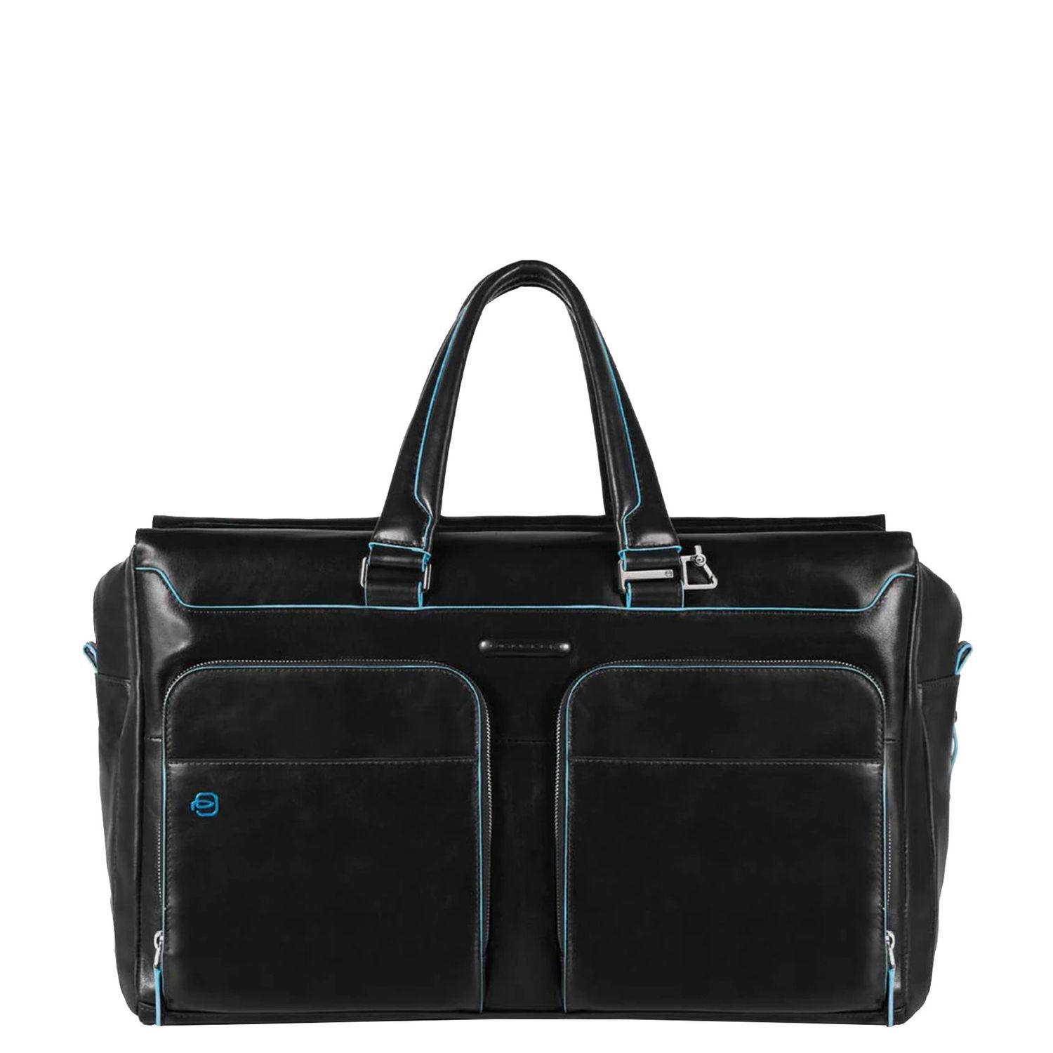 Piquadro Blue Square duffel zwart en blauw
