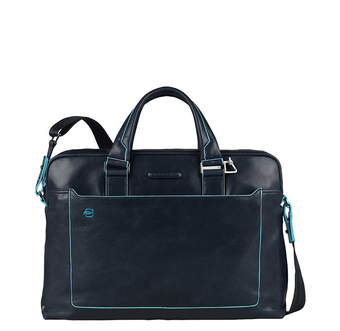 Piquadro Blue Square laptoptas blauw