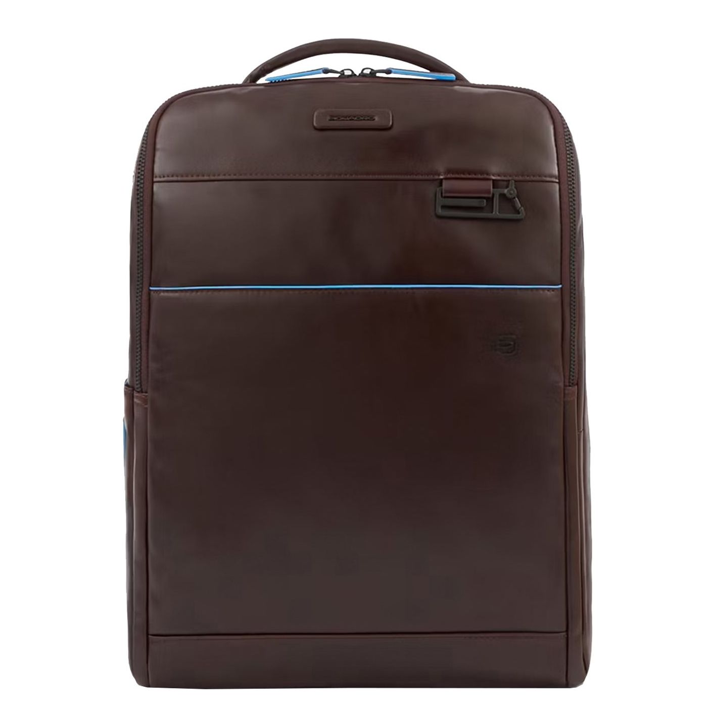 Piquadro Blue Square laptoptas bruin en blauw