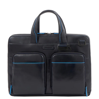 Piquadro Blue Square Computer Portfolio Briefcase 14'' night blue