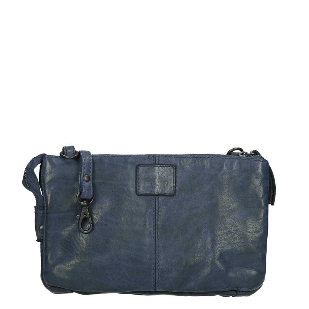 Bear Design Cow Lavato Clutch blue CL30996-BLUE | Travelbags.be