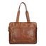 Bear Design Cow Lavato Laptopschoudertas cognac