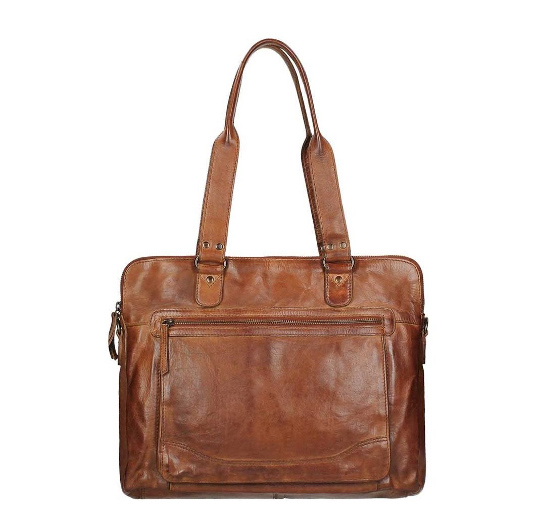 Bear Design Cow Lavato schoudertas bruin