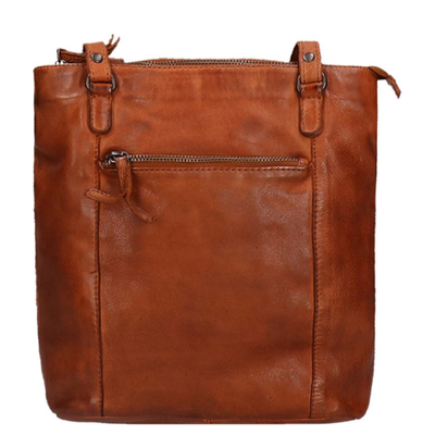 Bear Design Cow Lavato Schoudertas cognac