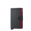 Secrid Miniwallet Portemonnee Cubic black & red