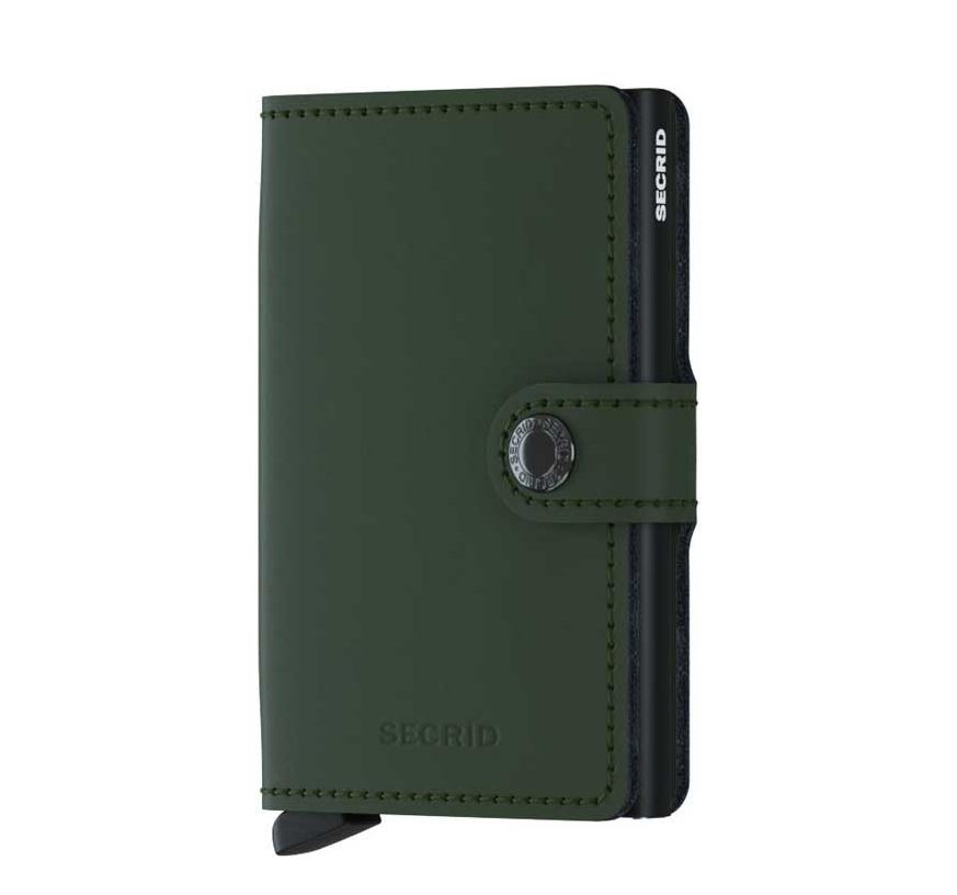 Secrid Mini Wallet portemonnee zwart en groen