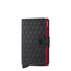 Secrid Miniwallet Portemonnee Optical black & red