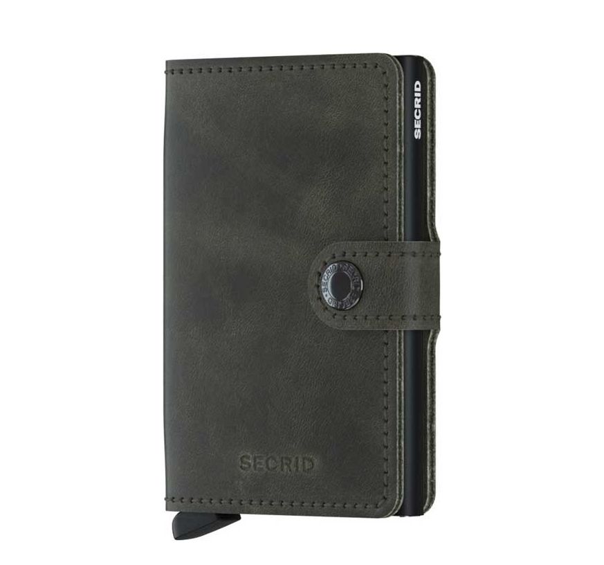 Secrid Mini Wallet portemonnee zwart en groen