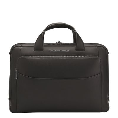 Porsche Design Roadster Leather Briefcase M black