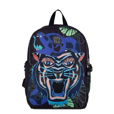 Pick & Pack Dangerous Cat AOP Backpack M carbon