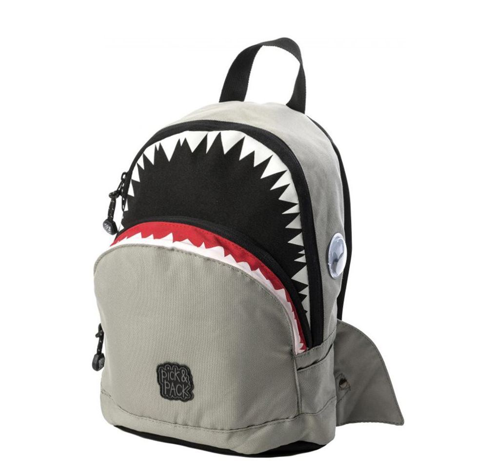 Pick & Pack Shark rugzak grijs en multicolor