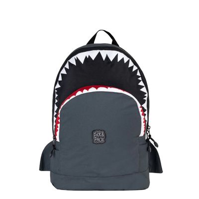 Pick & Pack Shark Shape Backpack M anthracite