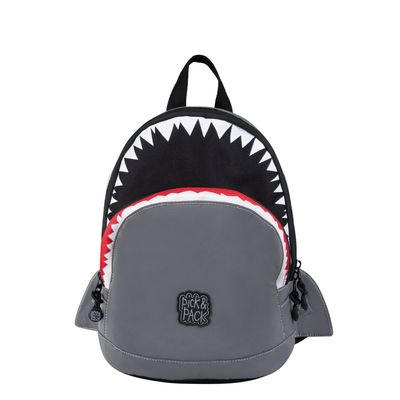 Pick & Pack Shark Shape Backpack S visible grey