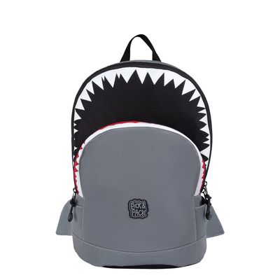 Pick & Pack Shark Shape Backpack M visible grey