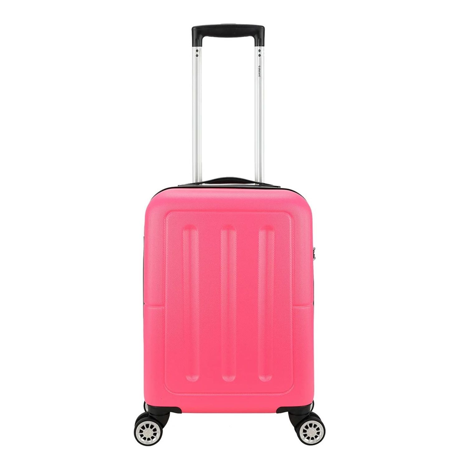Decent Neon Fix Handbagage Koffer Spinner 55 cm Pink