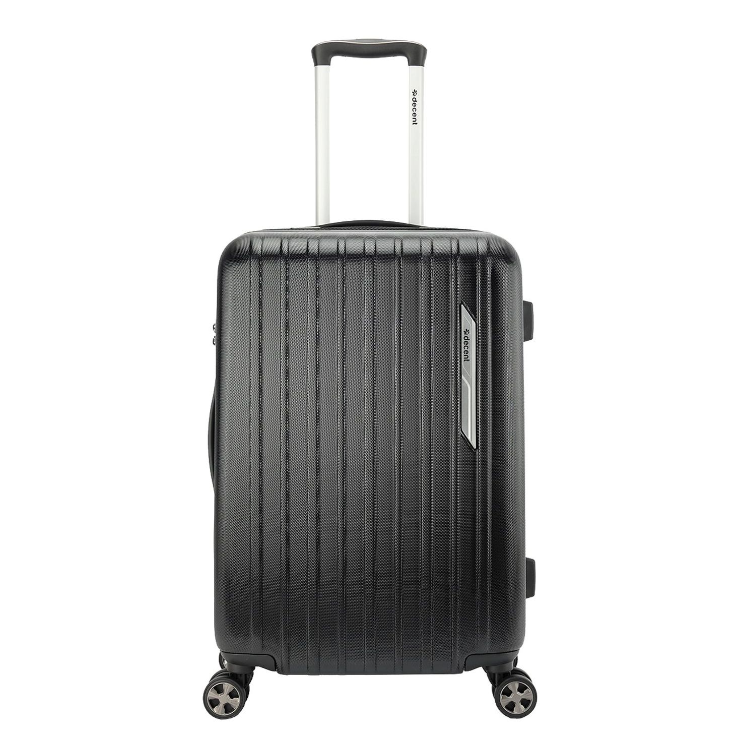 Decent Paradiso Middelgrote Koffer - 66 cm - 60 Liter - TSA Slot Zwart