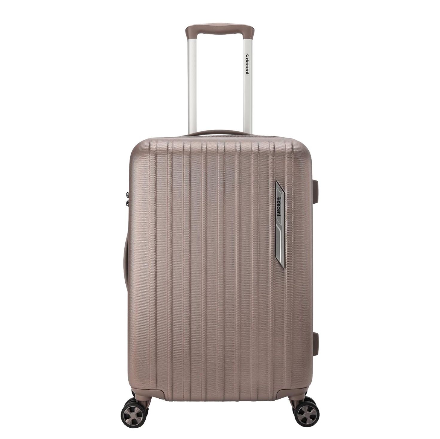 Decent Paradiso Middelgrote Koffer - 66 cm - 60 Liter - TSA Slot Champagne