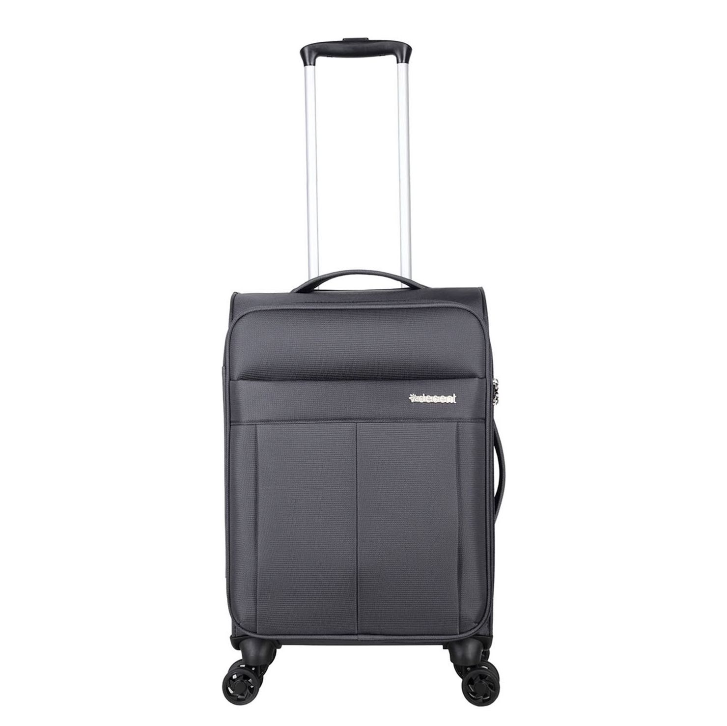 Decent D-Upright Trolley 55 grey Zachte koffer