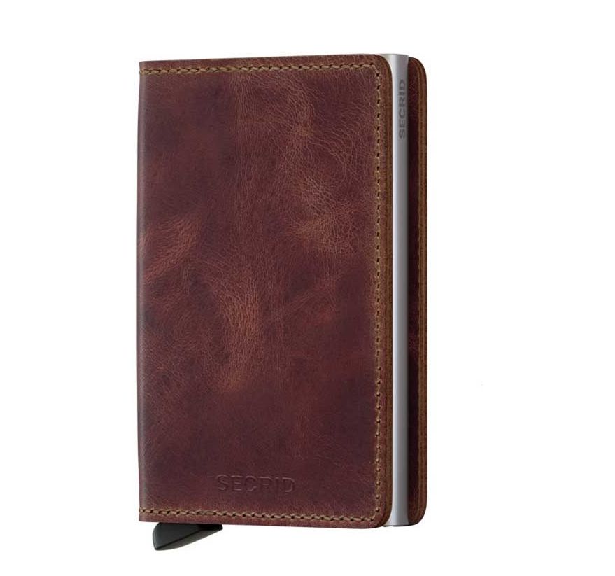 Secrid Slim Wallet portemonnee bruin