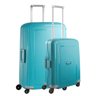 Samsonite S'Cure Spinner 55 + 75 Set aqua blue